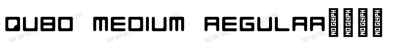 Qubo Medium Regular字体转换